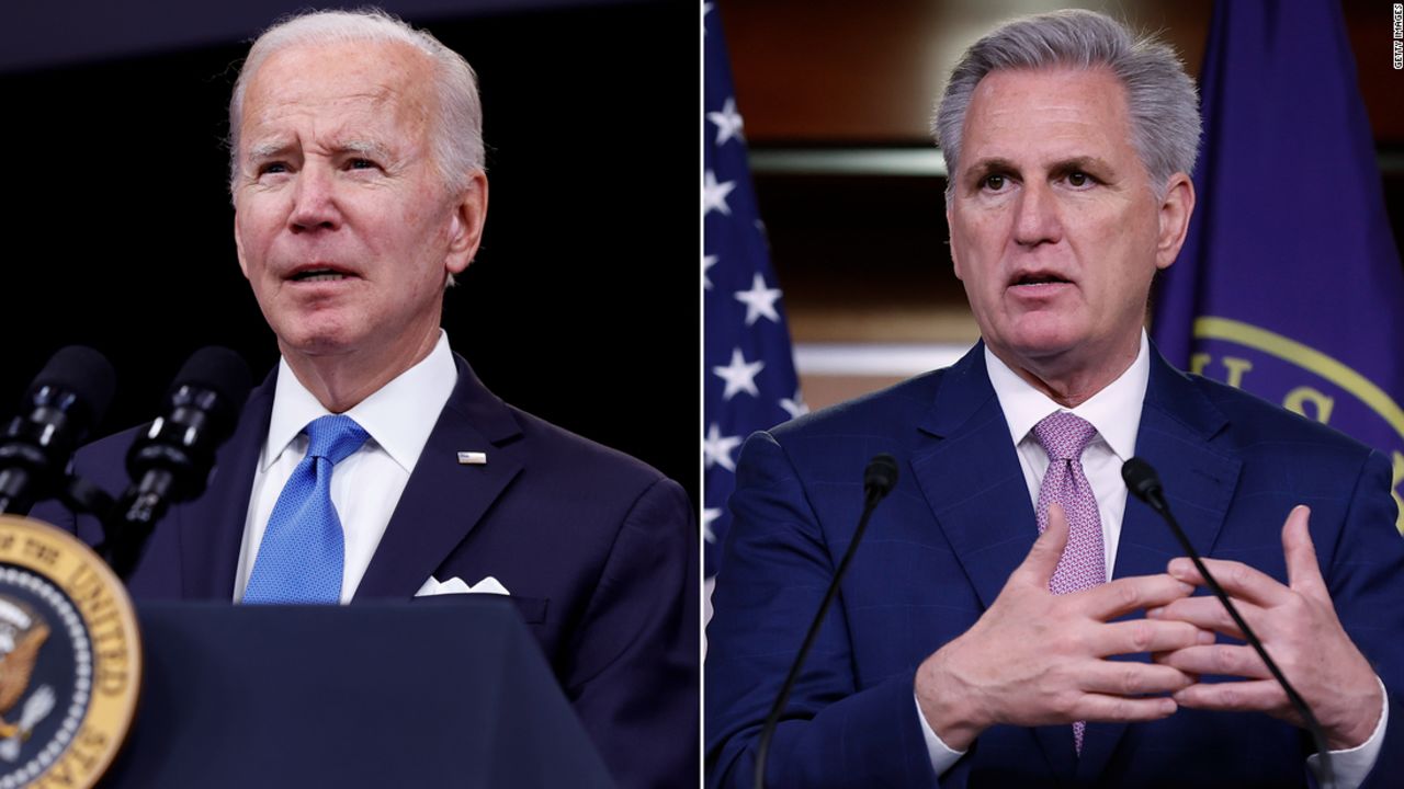 President Joe Biden and Speaker of the House Kevin McCarthy.